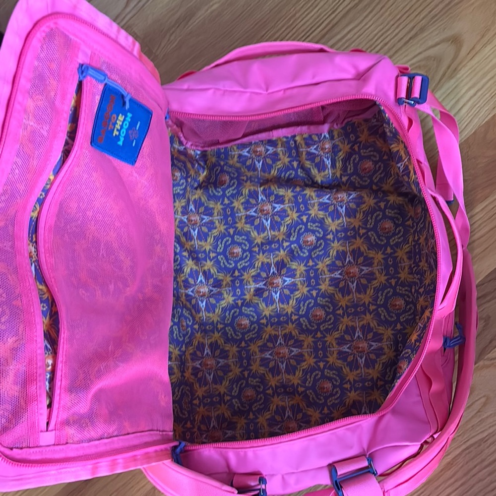 Pink Baboon to The Moon Small 40L Go-Bag with Geometric Interior